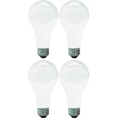 GE Lighting 10429 150-Watt A21 Light, Soft White (Pack of 4)