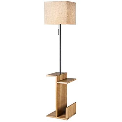 Sofa Floor Lamp Creative Eye Protection Reading Lamp, Retro Upright Piano Lamp Fishing Lamp Tea Table Lamp for Living Room Bedroom, Black