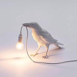 Nordic Creative Animal Table Lamp - Modern Resin Bird Mini Night Light Living Room Bedroom Study Decorative Lamp
