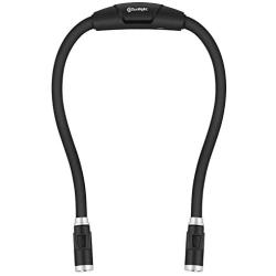Rechargeable Neck LED Book Light, Hands Free, CeSunlight Hug Light for Reading in Bed, Neck Torch Light, Ideal Gift for Knitting Bookworms Kids Crafts or BBQ, Super Bright, USB Cable Included (Black)