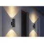 GetInLight LED Outdoor Cylinder Wall Sconce, Matte Black, Wall Lamp with Double Directions, Non-Dimmable, 12 Inch, 24W, 3000K(Soft White), Waterproof IP65 Outdoor Wall Light for Porch,IN-0601-D1-BK-30