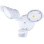 Amazon Basics 40W Waterproof LED Outdoor Motion Sensor Security Light with 2 Adjustable Metal Heads , Up to 180 Detection Angle, 4000 Lumen, ETL Certified