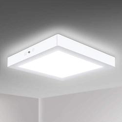 Unicozin 24W Led Ceiling Light 5000K Daylight White, 2000LM, 150W Equivalent, 11.8in Square Ceiling Lamp for Kitchen, Bedroom, Living Room, Hallway, Non Dimmable