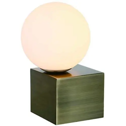 Nocolliny Modern Dimmable Touch LED Brass Table Lamp for Bedroom, Living Room