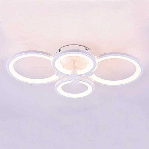Modern Ceiling Light，ROYAL PEARL Dimmable Chandelier Led Flush Mount Ceiling Light for Living Room Bedroom 50W