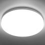 LE Flush Mount Ceiling Light Fixture Waterproof LED Ceiling Light for Bathroom Porch, 5000K Daylight 15W (100W Equivalent) 1250lm Ceiling Lamp for Kitchen, Bedroom, Living Room, Hallway, Non Dimmable LE Flush Mount Ceiling Light Fixture Waterproof LED Ceiling Light for Bathroom Porch, 5000K Daylight 15W (100W Equivalent) 1250lm Ceiling Lamp for Kitchen, Bedroom, Living Room, Hallway, Non Dimmable