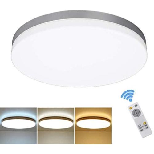 DLLT 24W Modern Dimmable Led Flushmount Ceiling Light Fixture with Remote-13 Inch Round Close to Ceiling Lights for Bedroom/Kitchen/Dining Room Lighting, Timing, 3000K-6000K 3 Light Color Changeable DLLT 24W Modern Dimmable Led Flushmount Ceiling Light Fixture with Remote-13 Inch Round Close to Ceiling Lights for Bedroom/Kitchen/Dining Room Lighting, Timing, 3000K-6000K 3 Light Color Changeable