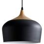 Modern Pendant Light Fixture, D11.4'' Black Metal Lampshade Wood Pattern Dome Minimalist Industrial Ceiling Hanging Light for Kitchen Island, Dining Room, Living Room, Bedroom Restaurant Modern Pendant Light Fixture, D11.4'' Black Metal Lampshade Wood Pattern Dome Minimalist Industrial Ceiling Hanging Light for Kitchen Island, Dining Room, Living Room, Bedroom Restaurant
