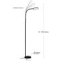 Brightech Battery Plus - Rechargeable Reading Floor Lamp, Portable Bright Task Standing Light for Living Room, Bedroom, Office
