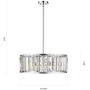 22'' Drum Chandelier Modern Ceiling Light Fixture for Living Room, Pendant Lighting for Dining Room by Sunlighting