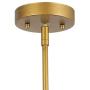 LOG BARN Gold Chandelier, Brass Chandelier, Modern Dining Room Lighting Fixtures for Sitting Room, Bedroom, 6-Light, 22.5” Dia