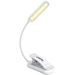 OMERIL Book Light, 9 LED, 3 Color Modes(Warm & White) Reading Light with Touch Control, USB Rechargeable Eye-Care Clip on Book Light for Bookworms, Kids & Adults Reading in Bed,Travel