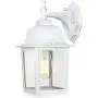 WENFENG Dusk to Dawn Sensor Outdoor Wall Light Fixtures with Waterproof Anti-Rust Matte White Finish, Clear Glass Shade, Wall Mount Exterior Lights for House Porch Garage Outside WENFENG Dusk to Dawn Sensor Outdoor Wall Light Fixtures with Waterproof Anti-Rust Matte White Finish, Clear Glass Shade, Wall Mount Exterior Lights for House Porch Garage Outside