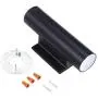 Cloudy Bay 3 Color LED Outdoor Up and Down Porch Light with Photocell,120V 20W 3000K/4000K/5000K Selectable, Dusk to Dawn Photocell, Black Finish, Pack of 2