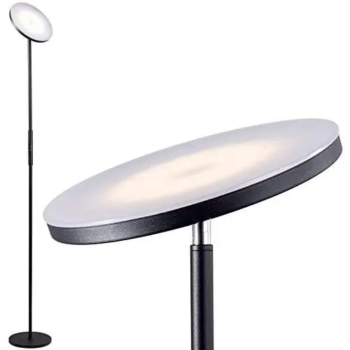 Addlon - LED Torchiere Floor Lamp, Tall Standing Modern Lamp Pole Light for Living Room & Office,with Stepless Dimming, Memory Function - Classic Black Addlon - LED Torchiere Floor Lamp, Tall Standing Modern Lamp Pole Light for Living Room & Office,with Stepless Dimming, Memory Function - Classic Black
