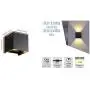 Wall Lights Living Room Led , Modern Aluminum Wall Lamp Square Cube Indoor Outdoor Waterproof Wall Light for Entrance Bar Bedroom Beside , Type of Bulbs : LED , 6W , 85-265V (Black, Warm White)