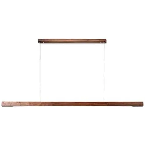 Uniklook Nordic LED Wood Pendant Light Lighting Wooden Long Bar LED Lamp Celling Neutral, White Warm Light - Office Kitchen Island Dining Room Table Bar Loft Suspension Lighting (Black Walnut D) Uniklook Nordic LED Wood Pendant Light Lighting Wooden Long Bar LED Lamp Celling Neutral, White Warm Light - Office Kitchen Island Dining Room Table Bar Loft Suspension Lighting (Black Walnut D)