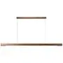 Uniklook Nordic LED Wood Pendant Light Lighting Wooden Long Bar LED Lamp Celling Neutral, White Warm Light - Office Kitchen Island Dining Room Table Bar Loft Suspension Lighting (Black Walnut D) Uniklook Nordic LED Wood Pendant Light Lighting Wooden Long Bar LED Lamp Celling Neutral, White Warm Light - Office Kitchen Island Dining Room Table Bar Loft Suspension Lighting (Black Walnut D)
