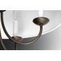 Progress Lighting P4217-20 5-Lt. Chain Hung Fixture Off-White Linen Fabric Shade,Antique Bronze