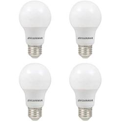 LEDVANCE 79284 Sylvania Non-Dimmable Semi-Directional Led Lamp, 8.5 W, 120 V, A19, Medium, 11000 Hr, 4 Pack, Daylight, 4 Count