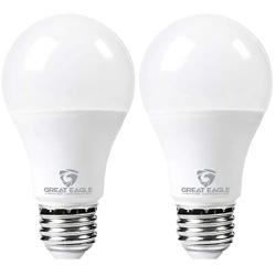 Great Eagle LED 23W Light Bulb (Replaces 150W – 200W) A21 Size with 2600 Lumens, Dimmable, 3000K Bright White, UL Listed (2-Pack)