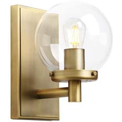 Pathson Vintage Wall Sconce, Industrial Bathroom Vanity Light with Globe Glass, Indoor Wall Lamp Fixtures for Hallway Kitchen Bedroom