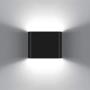 KAWELL Modern Wall Lamp Outdoor Indoor Wall Sconce, 6W Waterproof Up Down Led Wall Lights Wall Mount Lighting Fixture for Porch Corridor Bedroom Bathroom Hallway, Black 6000K