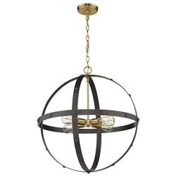 Ceiling Light Fixture Vintage Chandelie for Living Room Dining Room,Globe Pendant Lighting Metal Chandelier