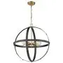 Ceiling Light Fixture Vintage Chandelie for Living Room Dining Room,Globe Pendant Lighting Metal Chandelier