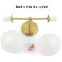 Modern Glass Ball Wall Light, Mid Century Wall Lamp Magic Bean Globe Wall Sconces for Restaurant Living Room Bedside Stairs Bathroom Mirror