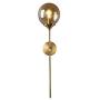 BOKT Glass Globe Mid Century Wall Sconce Wall Light Fixture Bedroom Lighting Nordic Living Room Background Wall Lamp Mirror Headlights(Amber)