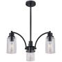 LIGOTFIRE Rustic Chandelier Lighting 3 Light Famhouse Pendant Light Black Celing Hanging Light Fixure Dining Room