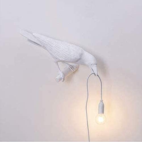 WHCQ Bird Lamp Table Lamp Playing Raven/Applique, Design Raven Bird Nordic LED Table Lamp Mordern Art Deco Table Lamps Bedside Decor for Living Room Decoration Raven Desk Lamp