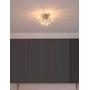 Dellemade Sputnik Chandelier, 8-Light Flush Mount Ceiling Light for Bedroom, Living Room, Dining Room, Office (Silver)