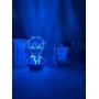 LED 3D Illusion Lamp Sleep Night Light Touch Anime Light Life of Saiki K Led Night Light for Bedroom Decoration Colorful Nightlight Anime Gift 3D Lamp Saiki K HCSM HOICHAN
