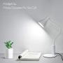 CeSunlight LED Desk Lamp, 3 Lighting Modes and 6 Brightness Levels, 10W Flexible Gooseneck Table Lamp for Living Room and Study, Remote Control with Timing Function, AC Adapter Included (White)