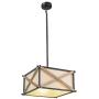 LOG BARN Rustic Square Light Fixture, 3-Light Wood Chandeliers for Dining Rooms and Kitchen Island LOG BARN Rustic Square Light Fixture, 3-Light Wood Chandeliers for Dining Rooms and Kitchen Island