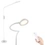 Floor Lamp, HueLiv Led Floor Lamp with Remote & Touch Control for 5 Brightness Levels & 5 Colors Dimmer, Adjustable Reading Standing Lamp for Living Room & Bedroom (White)