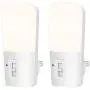 LOHAS Dimmable Night Light, Plug in LED Night Light Dusk to Dawn Light, Daylight 5000k from 5lm to 80lm Brightness Adjustable Bright Mini Wall Night Light for Kids Baby Bedroom Stairway Nursery 2 Pack