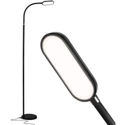 Brightech Battery Plus - Rechargeable Reading Floor Lamp, Portable Bright Task Standing Light for Living Room, Bedroom, Office