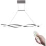 LED Chandelier Light Fixture Modern Dining Rooms Kitchen Chandeliers Ceiling Lamps Height Adjustable and Adjustable Lamp Color Brightness 66W Hanging Light for Office Study Kitchen Island Lighting