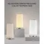 AUKEY Smart Table Lamp Works with Alexa & Google Home App Control Bedside Lamp Dimmable Warm White Light & RGB Touch Lamp for Living Room and Bedrooms