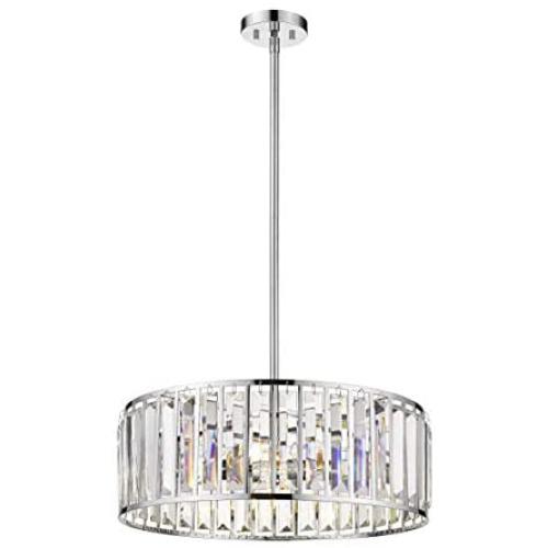 22'' Drum Chandelier Modern Ceiling Light Fixture for Living Room, Pendant Lighting for Dining Room by Sunlighting