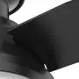 Hunter Dempsey Low Profile Indoor / Outdoor Ceiling Fan with LED Light and Remote Control, 44'', Matte Black