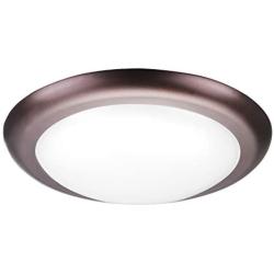 Lumbien LED Ceiling Light Round Light Fixture, 1600LM 15W Flush Mount LED Disk Light for Closets, Pantry, Bedrooms, Office, Basements, Laundry Rooms(Bronze, 4000K Cool White)