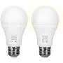 Sensor Lights Bulb Dusk to Dawn LED Light Bulbs Smart Lighting Lamp 7W E26/E27 Automatic On/Off, Indoor/Outdoor Yard Porch Patio Garage Garden (Warm White, 2 Pack)