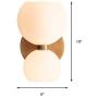 LITFAD Mid Century Modern Cream Bowl Wall Light Glass Wall Sconce Lighting Creative LED Wall Lamp for Living Room Bedroom Corridor Stairway LITFAD Mid Century Modern Cream Bowl Wall Light Glass Wall Sconce Lighting Creative LED Wall Lamp for Living Room Bedroom Corridor Stairway