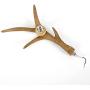 Retro Antler Chandelier, American Countryside Deer Horn Ceiling Lights, Pendant Light for Living Room Dining Room Cafe Kitchen Bar (6 Lights-Brown)
