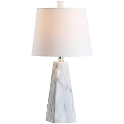 JONATHAN Y JYL1037A Owen 20.5'' Resin LED Lamp, Contemporary for Bedroom, Living Room, Office,College Dorm,Coffee Table,Bookcase, White