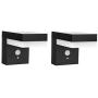 Hyperikon LED Solar Lights Outdoor, Wall Pack Fence Sconce, 4000K Daylight, PIR and Photocell Sensor 2 Pack